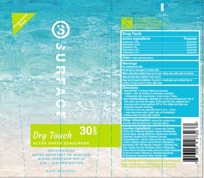 Suface Sun Dry Touch SPF 30 Lotion 177ml.jpg Surface Sun Dry Touch SPF 30 - Suface Sun Dry Touch SPF 30 Lotion 177ml